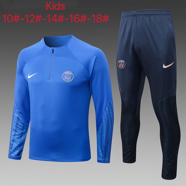 Kinder Trainings-Sweatshirt PSG 2023 Blau